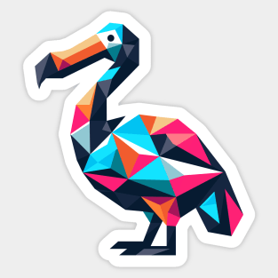 Geometric Dodo Bird Sticker